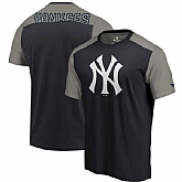 New York Yankees Fanatics Branded Big & Tall Iconic T-Shirt - Navy Gray
